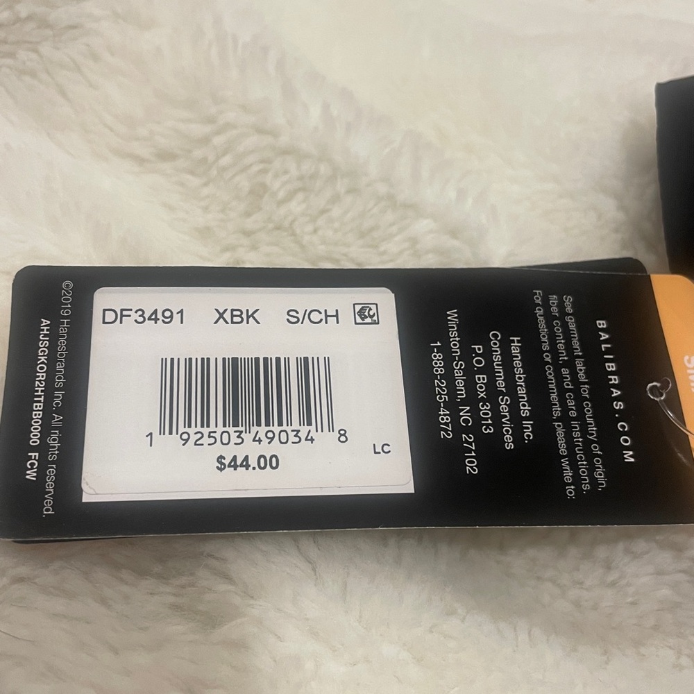 Bali Comfort Revolution Easylite Seamless Wireless Bra. DF3491 Black Size S NWT - Picture 8 of 8